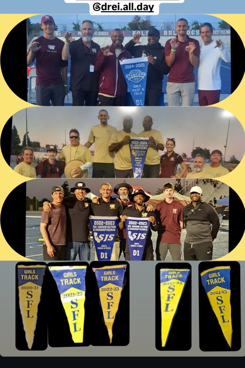 Coach Winston Butler (@coachbutler25) on Twitter photo 5 straight SFL Titles. 3 straight Division 1 <a href="/cifsjs/">CIF Sac-Joaquin Section</a> Titles. <a href="/whitney__TF/">Whitney Track & Field</a> Girls are a Dynasty! Best coaching staff in the Section & I'm proud to be a part of it for the whole ride! #WhitneyTrackAndField #SFLChamps🏆🏆🏆🏆🏆 #SectionChamps🏆🏆🏆 #Dynasty #RingSeason #WHSUnleashed 5 straight SFL Titles. 3 straight Division 1 <a href="/cifsjs/">CIF Sac-Joaquin Section</a> Titles. <a href="/whitney__TF/">Whitney Track & Field</a> Girls are a Dynasty! Best coaching staff in the Section & I'm proud to be a part of it for the whole ride! #WhitneyTrackAndField #SFLChamps🏆🏆🏆🏆🏆 #SectionChamps🏆🏆🏆 #Dynasty #RingSeason #WHSUnleashed