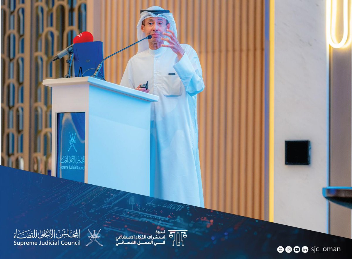 salnajem's tweet photo. تلبية لدعوة كريمة من المجلس الأعلى للقضاء بسلطنة عُمان الشقيقة شاركتُ يوم الأربعاء الماضي بورقة عمل في ندوة "استشراف الذكاء الاصطناعي في  العمل القضائي" وكانت ورقتي بعنوان: تحليل النصوص القانونية باستخدام  الذكاء الاصطناعي: تطبيقات، فوائد، وتحديات. تناولت الورقة دور استخدام  الذكاء الاصطناعي التوليدي (Generative AI) والنماذج اللغوية الكبيرة  (LLMs) والتنقيب في النصوص (Text Mining) في إحداث ثورة في تحليل النصوص  القانونية من خلال تعزيز الكفاءة، اختصار الوقت والجهد، خفض التكاليف،  وتحسين عملية صنع القرار القانوني؛ حيث تساعد هذه التقنيات في تيسير عملية البحث القانوني، تلخيص الوثائق القانونية، تحليل القضايا وسوابق الأحكام،  مراقبة الامتثال للقوانين، التحليل التنبؤي (Predictive Analysis)، التقييم  الآلي للمخاطر (Risk Assessment) في العقود والقضايا، وتقديم الخدمات القانونية بمساعدة روبوتات المحادثة وأنظمة المساعدة الافتراضية الذكية  (Chabots and Virtual Assistants).