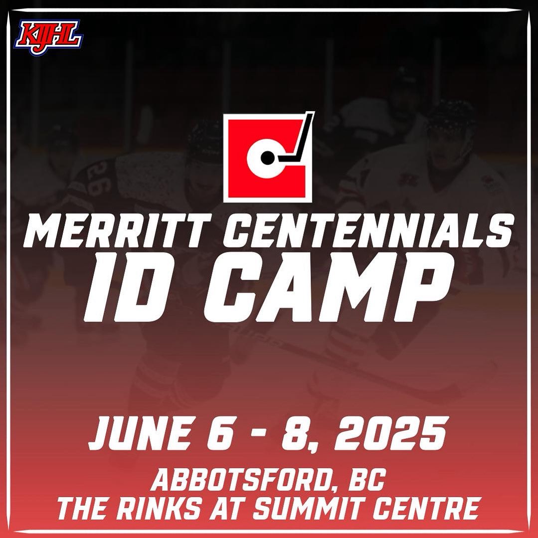 🚨 MERRITT CENTENNIALS WESTERN ID CAMP 🚨
🗓️ June 6-8, 2025 | Abbotsford, BC

📍 The Rinks at Summit Centre
🔗 Link in bio for details &amp; registration!