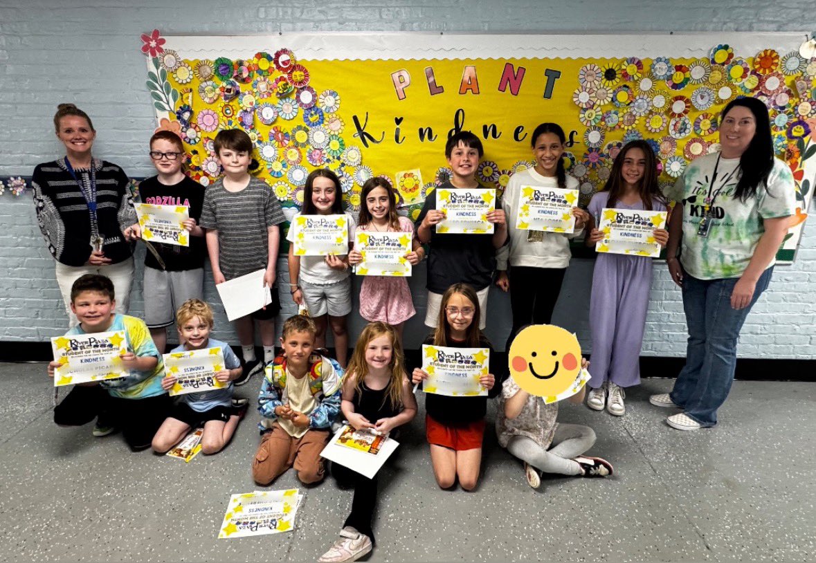 Congratulations to our River Plaza Vikings of the Month!  Students were selected because they exhibit characteristics of KINDNESS. We are so proud of you! #RPfamily