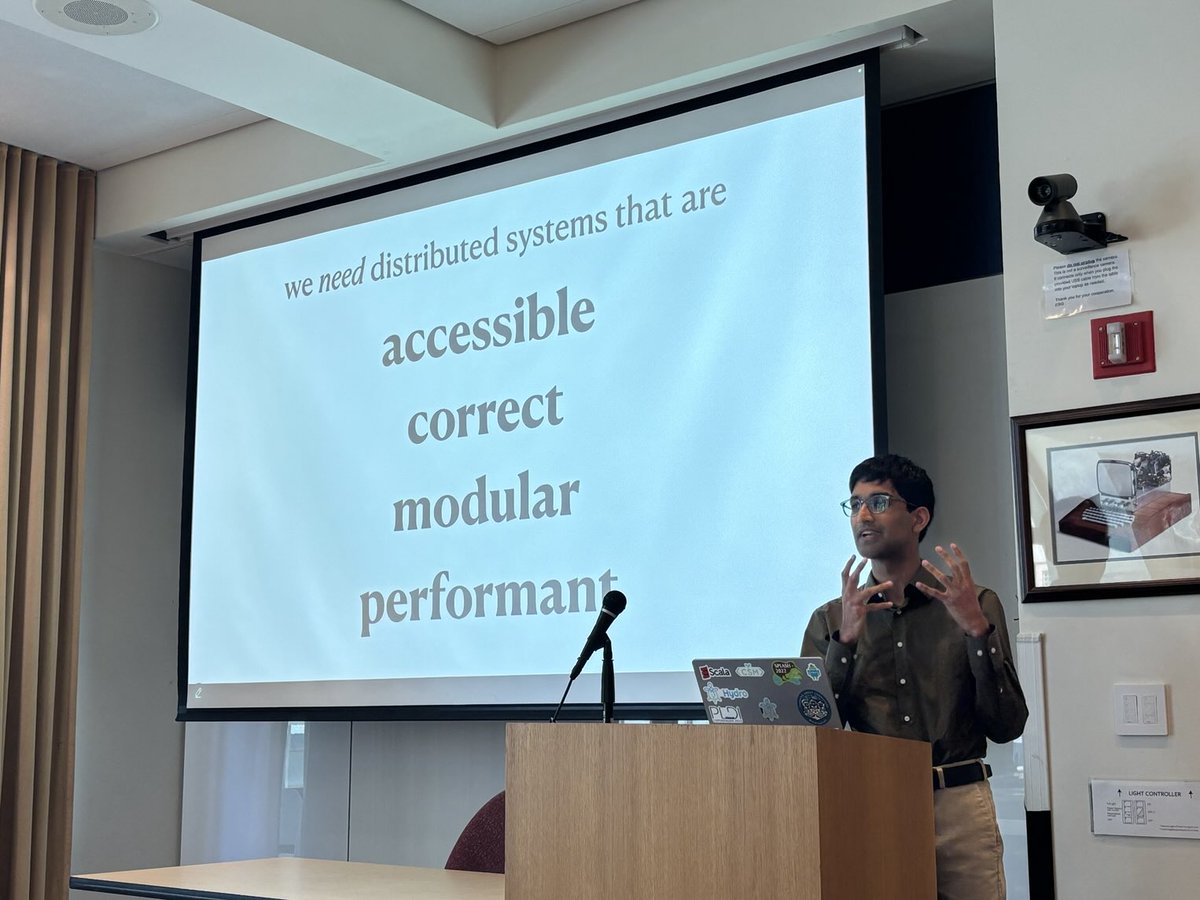 Ramnivas Laddad (@ramnivas) on Twitter photo Attending <a href="/ShadajL/">Shadaj Laddad</a>’s PhD dissertation talk. He worked really hard, cared a lot about doing things right, and pushed the boundaries of computer science. I am really proud of my boy! Attending <a href="/ShadajL/">Shadaj Laddad</a>’s PhD dissertation talk. He worked really hard, cared a lot about doing things right, and pushed the boundaries of computer science. I am really proud of my boy!