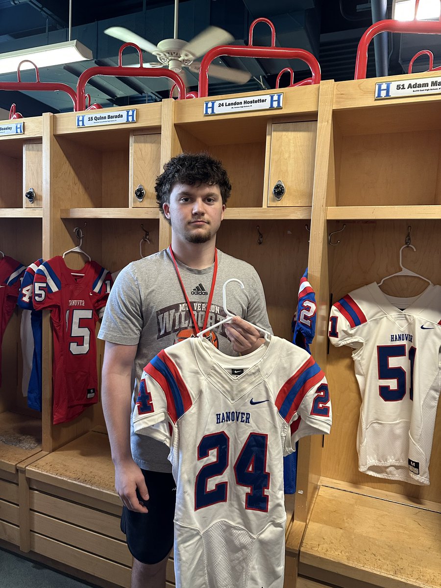 Nash Hostetter (@nashhostetter24) on Twitter photo Excited to announce that I have received my 1st official offer from <a href="/HanoverFTBL/">Hanover Football</a>!! Thanks to <a href="/MTHEO12/">Matt Theobald</a> for taking the time to talk to me and have me down for a visit.
<a href="/SWI_Sports/">SW Indiana Sports</a> <a href="/PrepRedzoneIN/">Prep Redzone Indiana</a> <a href="/IndianaPreps/">Indiana Preps</a> <a href="/SIrecruiting/">Southern Indiana Recruiting</a> <a href="/CSAPrepStar/">PREPSTAR</a> <a href="/DXNCHAMPIONS/">DistinXion C.H.A.M.P.I.O.N.S. Program</a> Excited to announce that I have received my 1st official offer from <a href="/HanoverFTBL/">Hanover Football</a>!! Thanks to <a href="/MTHEO12/">Matt Theobald</a> for taking the time to talk to me and have me down for a visit.
<a href="/SWI_Sports/">SW Indiana Sports</a> <a href="/PrepRedzoneIN/">Prep Redzone Indiana</a> <a href="/IndianaPreps/">Indiana Preps</a> <a href="/SIrecruiting/">Southern Indiana Recruiting</a> <a href="/CSAPrepStar/">PREPSTAR</a> <a href="/DXNCHAMPIONS/">DistinXion C.H.A.M.P.I.O.N.S. Program</a>