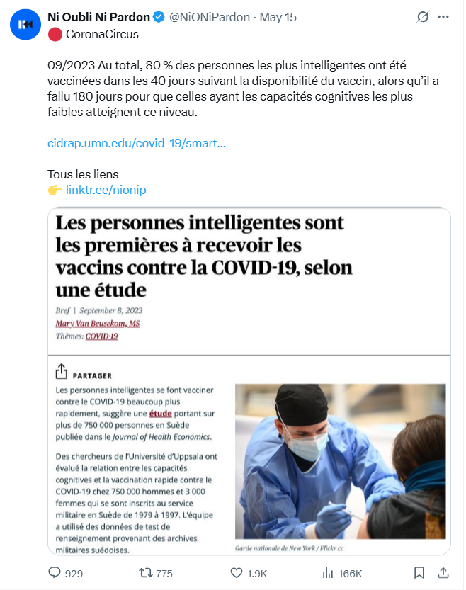 Et alors que dire de  ceux qui ne sont toujours pas vaccinés ?