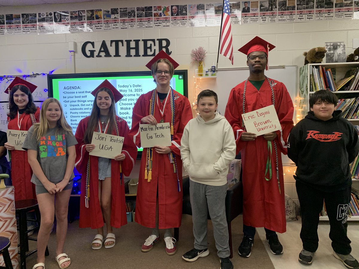 Lesley Carmichael (@lessonswithmsc) on Twitter photo Some of our pen pals from <a href="/CHS_Warriors/">Cherokee HS Warriors</a> walked the senior walk today! <a href="/CherokeeSchools/">Cherokee Co. Schools</a> Some of our pen pals from <a href="/CHS_Warriors/">Cherokee HS Warriors</a> walked the senior walk today! <a href="/CherokeeSchools/">Cherokee Co. Schools</a>