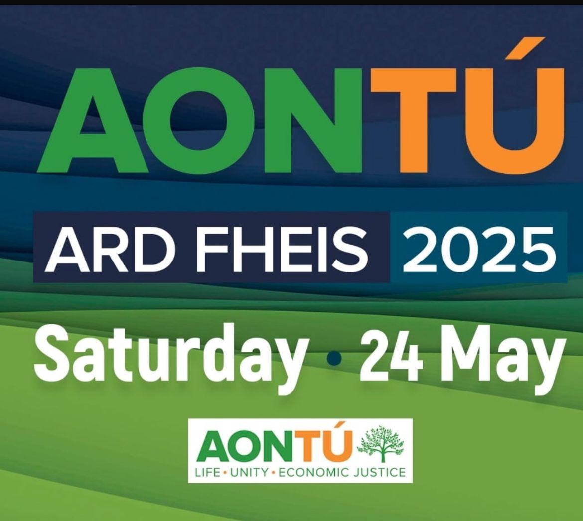 AontuIE's tweet photo. Just 1 week to the Aontú Ard Fheis.

2 referendums won.
Largest increase in votes of any party in the last election.
Breakthrough in councils across the country.
Breakthrough through in Seanad.
Breakthrough in Dáil.

Best organised opposition to this government.

See you there. https://t.co/93g5DvQY6f