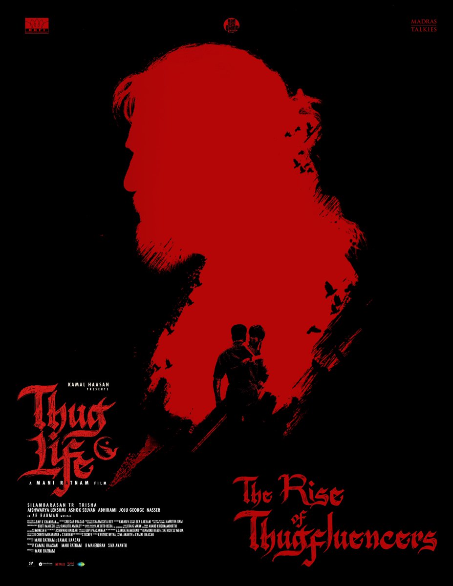 Raaj Kamal Films International (@rkfi) on Twitter photo The Rise of #Thugfluencers
#ThuglifeTrailer from today
#ThuglifeAudioLaunch from May 24
#ThuglifeFromJune5 #KamalHaasan #SilambarasanTR
A #ManiRatnam Film
An <a href="/arrahman/">A.R.Rahman</a> Musical
<a href="/ikamalhaasan/">Kamal Haasan</a> <a href="/SilambarasanTR_/">Silambarasan TR</a> #Mahendran <a href="/bagapath/">Siva Ananth</a> <a href="/trishtrashers/">Trish</a> <a href="/AishuL_/">Aishu__</a> <a href="/AshokSelvan/">Ashok Selvan</a> The Rise of #Thugfluencers
#ThuglifeTrailer from today
#ThuglifeAudioLaunch from May 24
#ThuglifeFromJune5 #KamalHaasan #SilambarasanTR
A #ManiRatnam Film
An <a href="/arrahman/">A.R.Rahman</a> Musical
<a href="/ikamalhaasan/">Kamal Haasan</a> <a href="/SilambarasanTR_/">Silambarasan TR</a> #Mahendran <a href="/bagapath/">Siva Ananth</a> <a href="/trishtrashers/">Trish</a> <a href="/AishuL_/">Aishu__</a> <a href="/AshokSelvan/">Ashok Selvan</a>