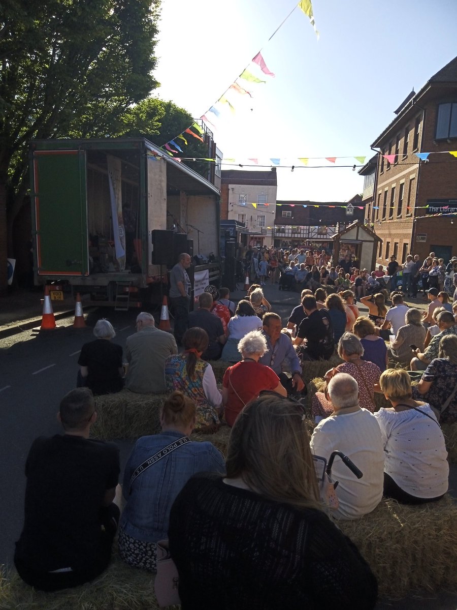Very privileged to open, with Tewkesbury Town Mayor Alan Hayes, The Roses Theatre 50th Anniversary 70s Street Party that launched the the town's Big Weekend. Congratulations to everyone who has been part of this community theatre's success.