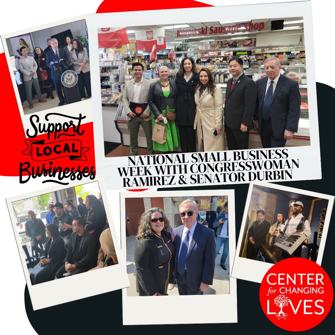 📸 Flashback to #SmallBusinessWeek!
CCL joined <a href="/SenatorDurbin/">Senator Dick Durbin</a> &amp; <a href="/repdeliaramirez/">Congresswoman Delia C. Ramirez</a> on Milwaukee Ave to celebrate the power of small biz in our communities. 💼💪
Thanks to Juliana (President &amp; CEO) &amp; Jeremy (Dir. of Small Biz EEC) for representing us! 👏 #CCLImpact #SupportSmallBiz