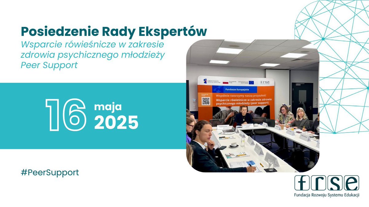 Dziś w naszej siedzibie odbyło się kolejne posiedzenie Rady Ekspertów projektu „Wsparcie rówieśnicze w zakresie zdrowia psychicznego młodzieży (Peer Support)”, która pełni kluczową rolę w całościowym nadzorze merytorycznym nad przebiegiem prac projektowych.
