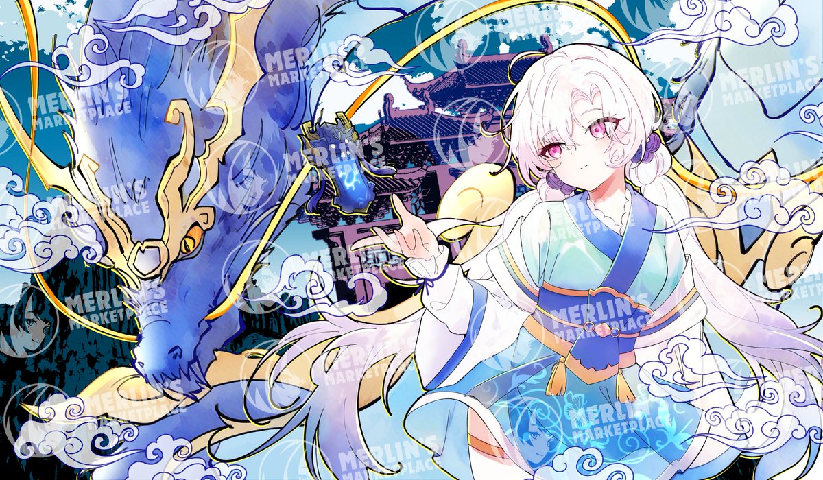 merlinsmarketplace (@merlinsmrktplc) on Twitter photo Insanely happy with this Guo Jia/Seiryuu commission illustrated by <a href="/000sea_ruruca/">北海るるか(Ruruca)🐬</a>! More MM merch soon?🧐 Insanely happy with this Guo Jia/Seiryuu commission illustrated by <a href="/000sea_ruruca/">北海るるか(Ruruca)🐬</a>! More MM merch soon?🧐
