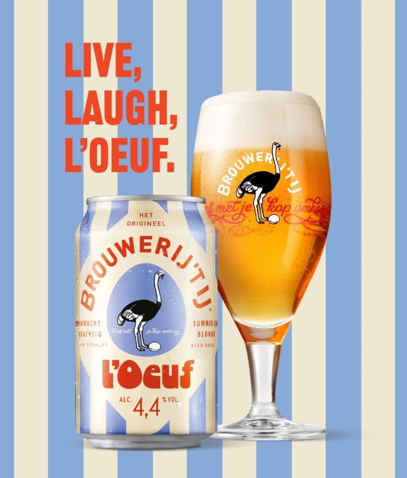 ♥️I L'OEUF IT!! 🍻❤️

L’Oeuf (4,4%) is een Summer Chique Blonde met sprankelende bravoure. 
Uiteraard ‘ie met z’n volle moutigheid en frisse Amerikaanse hoppen met veel enthousiasme ontvangen. 

Waan je heel even in de sixties, achterin een cabrio op weg naar Saint-Tropez.