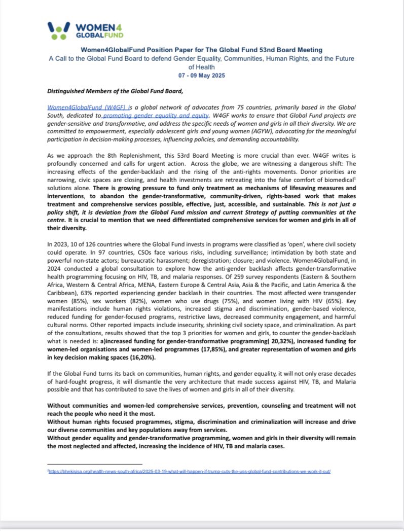 Women4GlobalFund (W4GF) tweet media