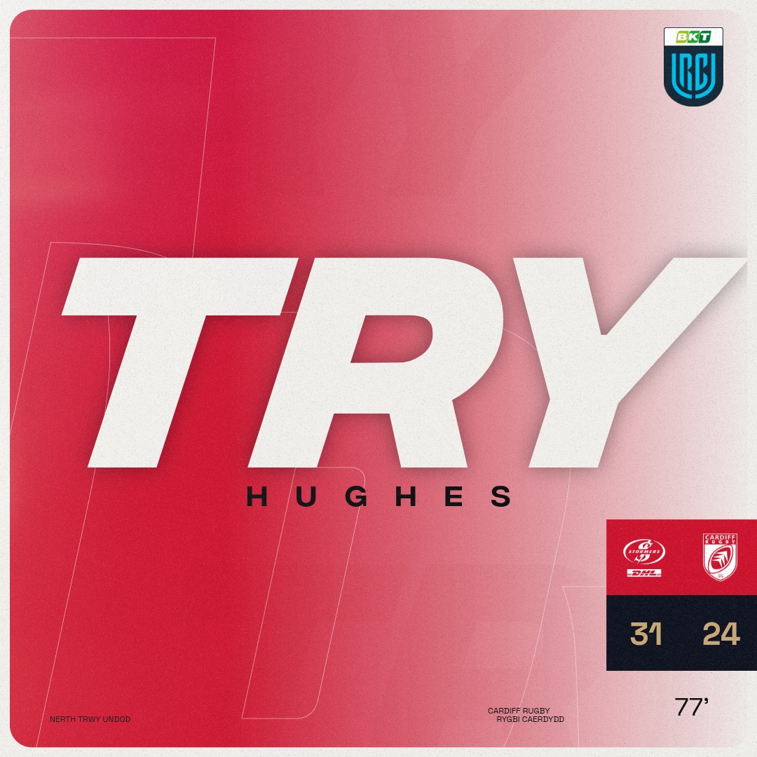 Cardiff_Rugby's tweet photo. 77| TRY!!! And bonus point!

Kick to corner from the penalty, driving maul set up and Daf Hughes dives over for our fourth try. Hughes also won the initial penalty.

And Callum Sheedy nails the conversion!

🔵⚪️ 31-24 🔴

#YmlaenCaerdydd https://t.co/oQJSR7GPD2