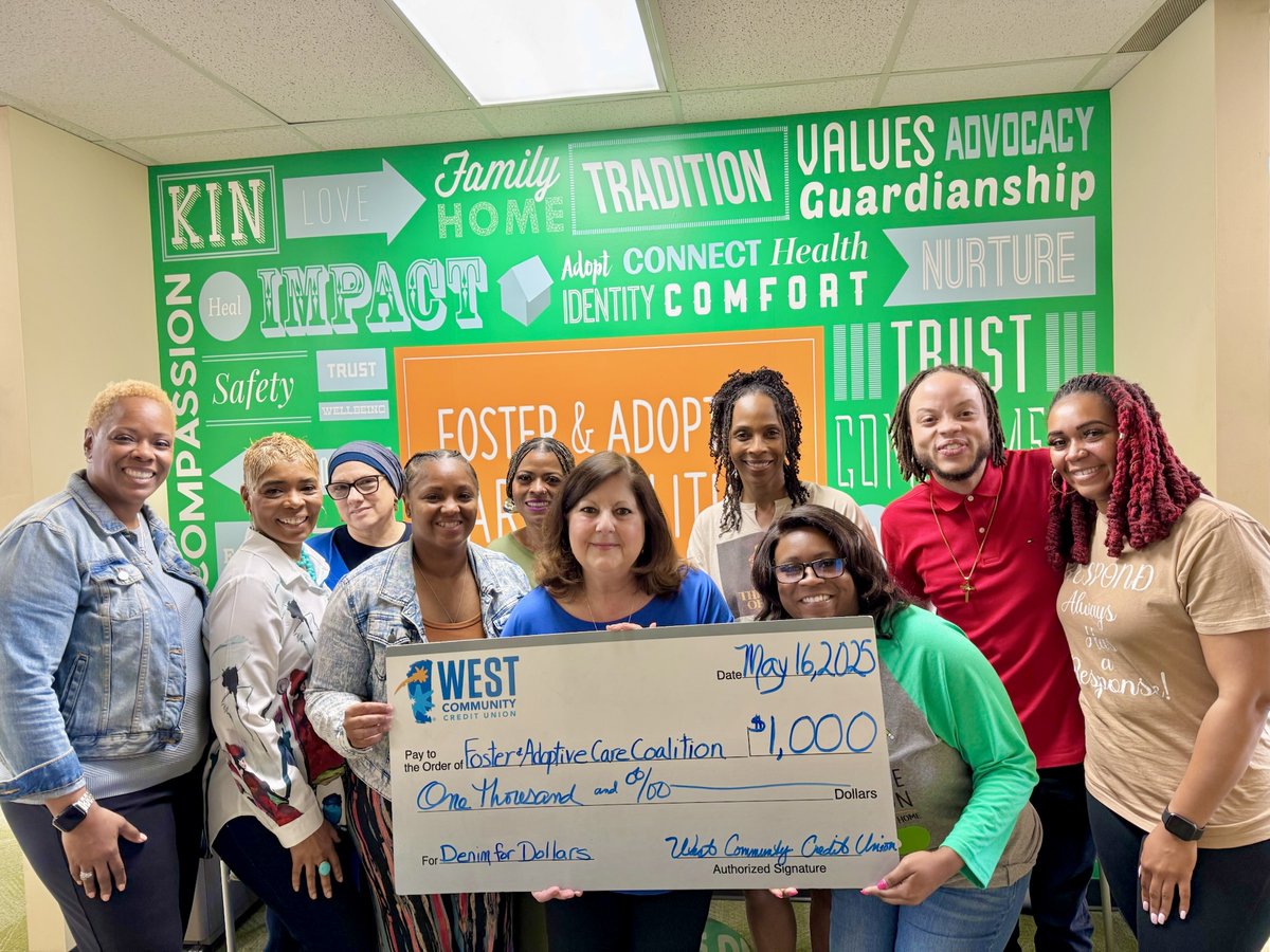 Denim for Dollars is a program our employees created to support our community partners. By contributing to <a href="/FosterAdopt/">The Coalition</a>, we're investing in safe &amp; nurturing homes and communities for children in foster care ➡ Foster-Adopt.org

#CommittedToTheCommunity #CUgiveback