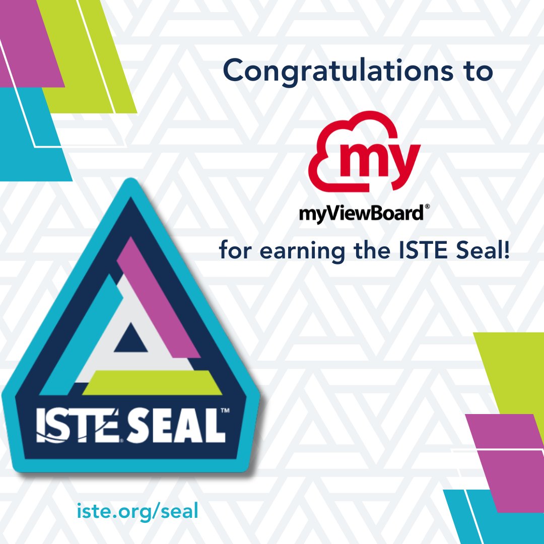ISTEofficial's tweet image. 👏 Big congrats to @ViewSonicEDU_US! Their product #MyViewBoard has earned the #ISTESeal for creating engaging, tech-powered learning that taps into creativity + meets diverse learner needs. 🌍💡
🔗 Learn more about the ISTE Seal: hubs.ly/Q03lkt3V0