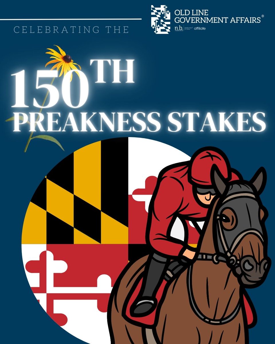 OldLineGov's tweet photo. More than a race, it’s a Maryland tradition. Post time is 6:50 PM this Saturday at Pimlico, and it marks the 150th running of the Preakness Stakes.
#Preakness https://t.co/ObSqPTOPZr