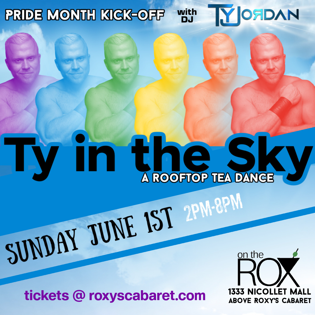 Join us on June 1st for an amazing rooftop tea dance featuring DJ Ty Jordan, who will be spinning the hottest tracks all day and into the night. Get ready to dance, connect, and celebrate Pride in style! 🌈