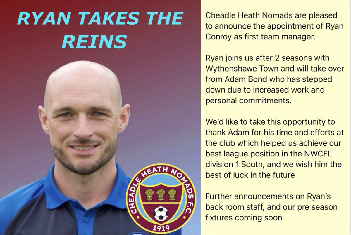 ⚽️Welcome Ryan Conroy ⚽️#WeAreNomads