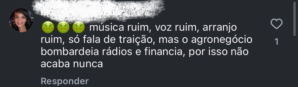 Como assim ? A pessoa não gosta de Henrique e Juliano.

Obs: Não confio em pessoas que não gostam de Henrique e Juliano.