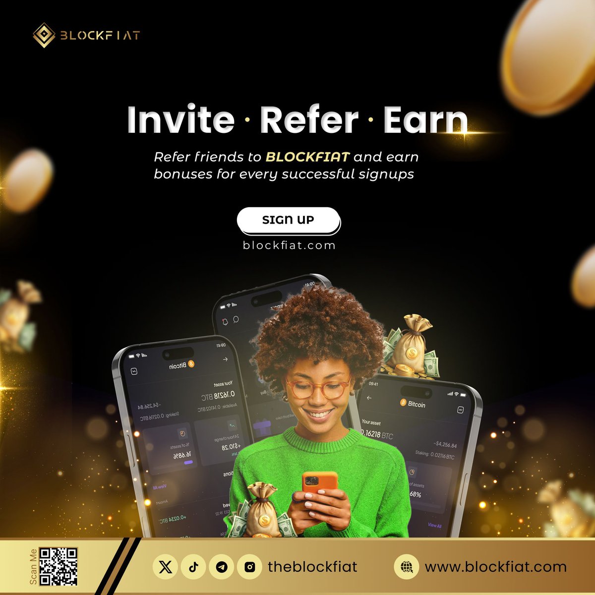 theblockfiat's tweet photo. 🎉 Invite. Trade. Earn. 💸
Wanna make crypto while you chill?
Here’s how 👇

1️⃣ Invite your friends to BlockFiat
2️⃣ They sign up & trade
3️⃣ You both earn bonus rewards 💰

It’s that easy.
No catch. Just crypto rewards for your hustle. 🤑

🔗 Start inviting. Start earning.
#Blockfiat #CryptoRewards #ReferAndEarn #PassiveIncome #CryptoCommunity