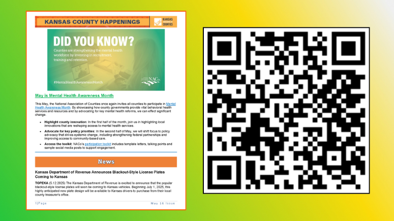 Kansas County Happenings May 16 Issue Now Online! 📷Check out the latest info for KS Counties featuring News, Legislative Updates, Educational Opportunities, Special Events, Grant Training Workshops, Grant Funding Programs &amp; Local Government Job Openings!
online.flipbuilder.com/kqualls/mpsv/