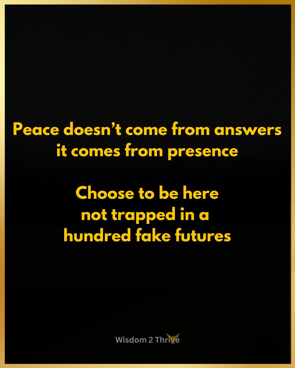 Wisdom2Thrive's tweet photo. Worry is the slowest way to die inside.

It drains your energy, clouds your thinking, and paralyzes your potential.
Worry creates problems that often never happen—and steals peace from the present moment.
The truth? Worry doesn’t protect you, it poisons you. https://t.co/1TxYKRcdkp