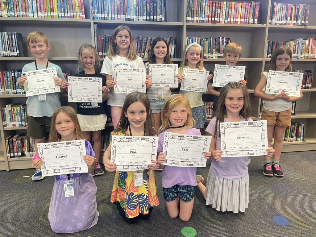 Kacie Buck (@theccelibrary) on Twitter photo We celebrated our Texas 2x2 Readers this week! The new Texas 2x2 list will be sent home to our Pre-K- 1st grade students in Friday Folders. These are some great books to kick off your summer reading! ☀️📚 <a href="/canyoncreekrisd/">Canyon Creek Elementary</a>
#librariesinRISD #RISDBeTheOne We celebrated our Texas 2x2 Readers this week! The new Texas 2x2 list will be sent home to our Pre-K- 1st grade students in Friday Folders. These are some great books to kick off your summer reading! ☀️📚 <a href="/canyoncreekrisd/">Canyon Creek Elementary</a>
#librariesinRISD #RISDBeTheOne