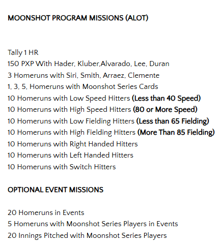 FeelThatPuIse's tweet photo. RT AND BOOKMARK TO SPREAD. ALL MISSIONS FOR NEW PROGRAM / EVENT https://t.co/iEPQfmmTpg