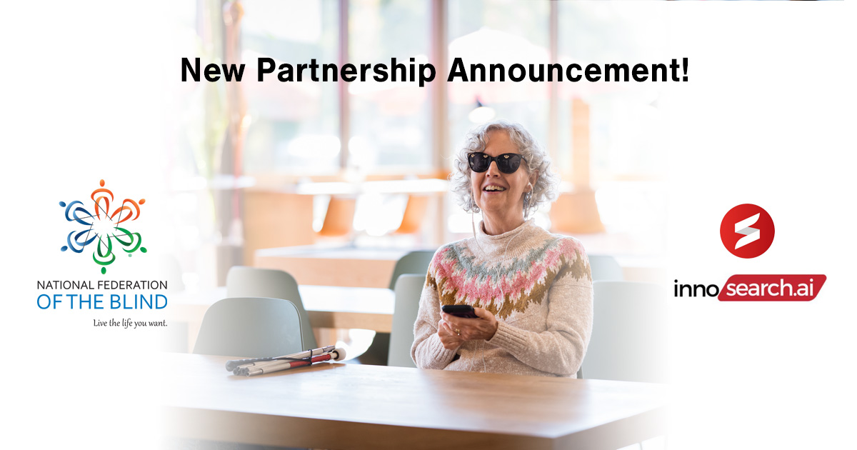NFB_voice's tweet image. We are proud to announce a formal partnership with @innosearchai, an innovative AI-powered accessibility &amp;amp; shopping platform. Together, Innosearch AI &amp;amp; NFB are committed to building a more accessible internet—where shopping &amp;amp; digital services are for all: buff.ly/y9IBlUH