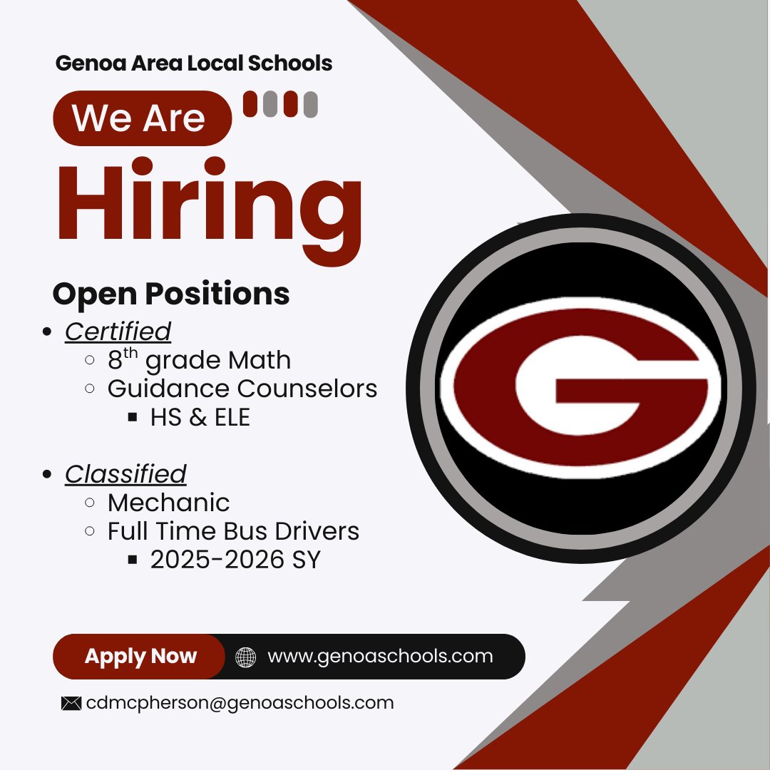 Genoa Area Local Schools (@genoaschools) on Twitter photo 