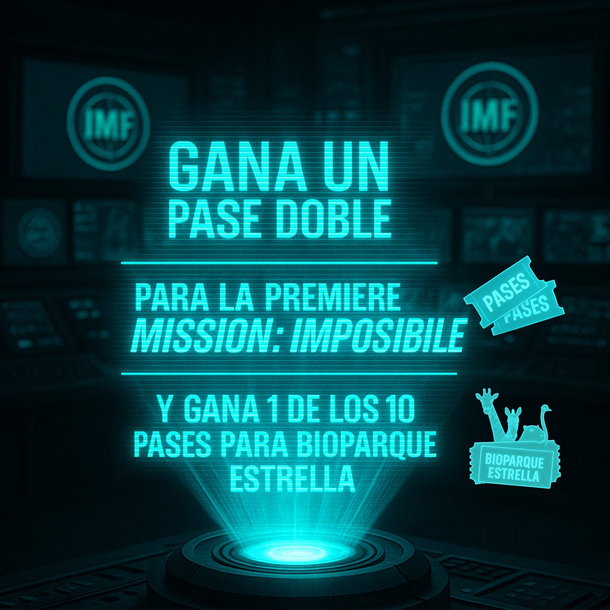 🚨 COMUNICADO OFICIAL DE AGENTES CLIICK 🚨

🎬 ¡Solo tenemos UN pase doble para la premiere de Misión: Imposible 8!

Este pase será entregado al agente más comprometido y creativo que cumpla con las misiones de nuestra dinámica secreta.

📽 MISIÓN ACTUAL:
1.Ver el video completo