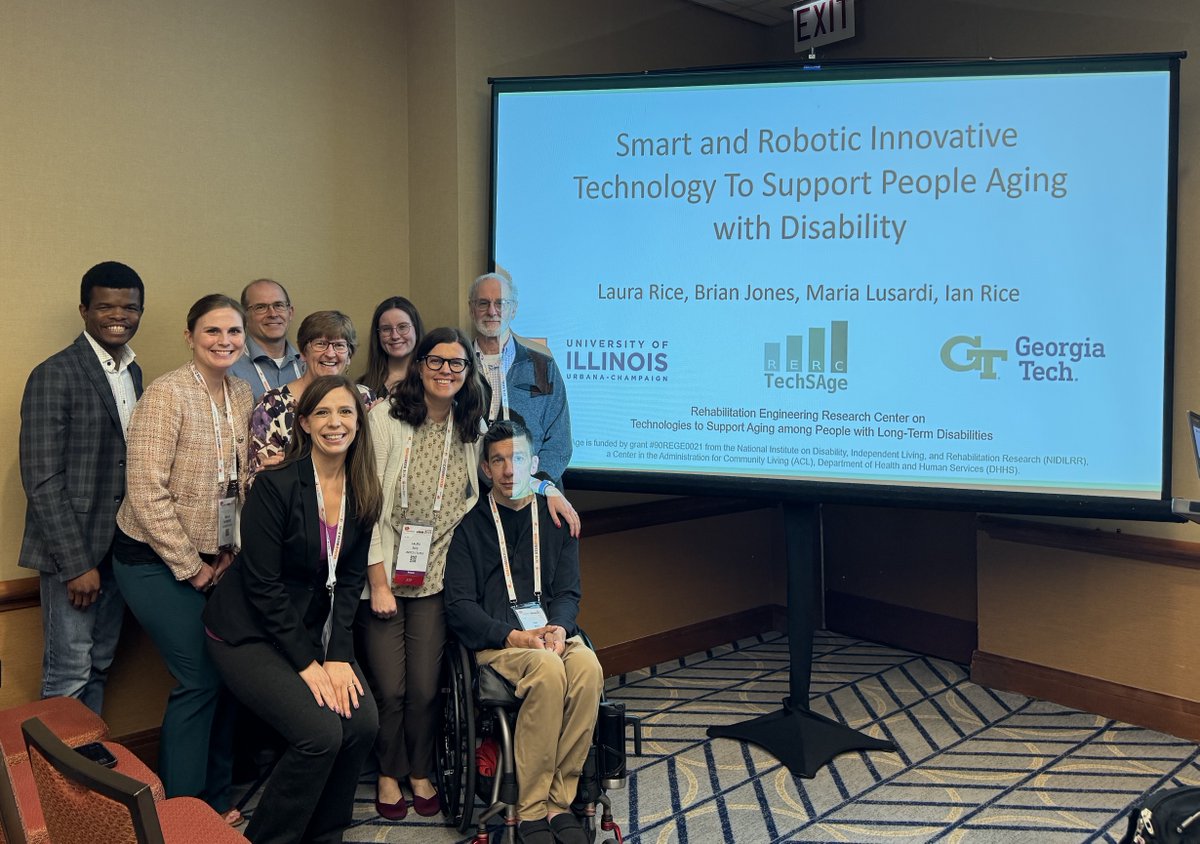 TechSAgeRERC's tweet image. TechSAge Team at #RehabWeek2025 in Chicago! Always an honor to share our work with @RESNAorg and re-connect with our #RehabEngineering network
@rehabweekorg