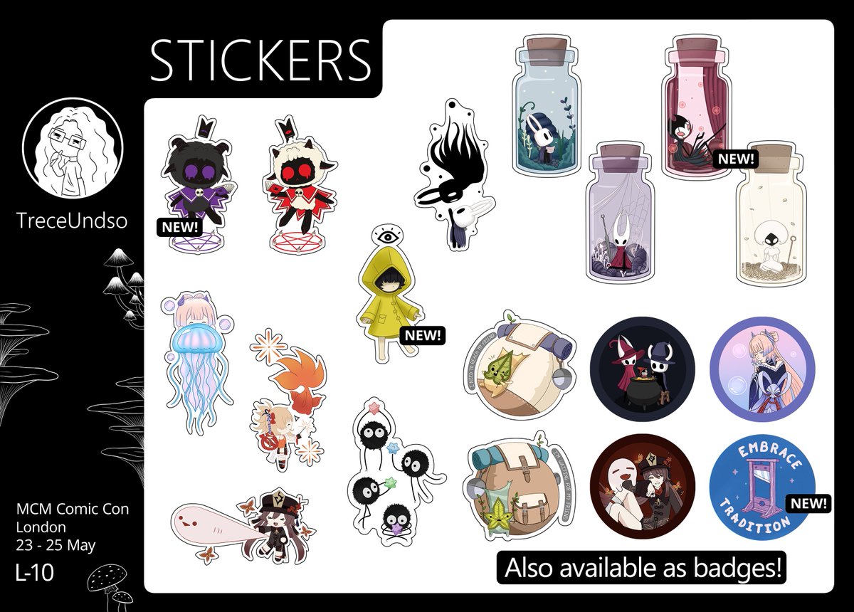 TreceUndso's tweet photo. Here's my catalogue for MCM London this May!

Come check out my new merch at the Artist Alley (S8) table L-10! https://t.co/Nn7q3FucNi