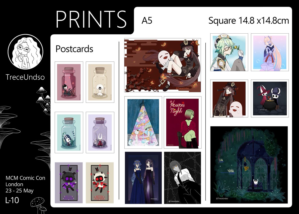 TreceUndso's tweet photo. Here's my catalogue for MCM London this May!

Come check out my new merch at the Artist Alley (S8) table L-10! https://t.co/Nn7q3FucNi
