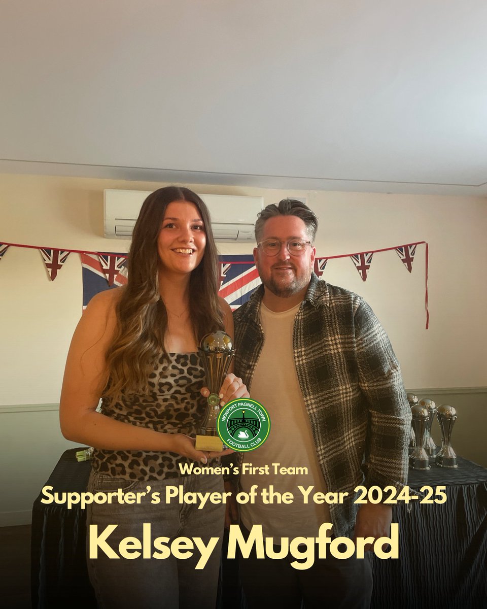 Women's First Team Supporter's Player - Kelsey Mugford

#NPTFC #EndOfSeasonAwards #NewportPagnellTown #TheSandwichShack