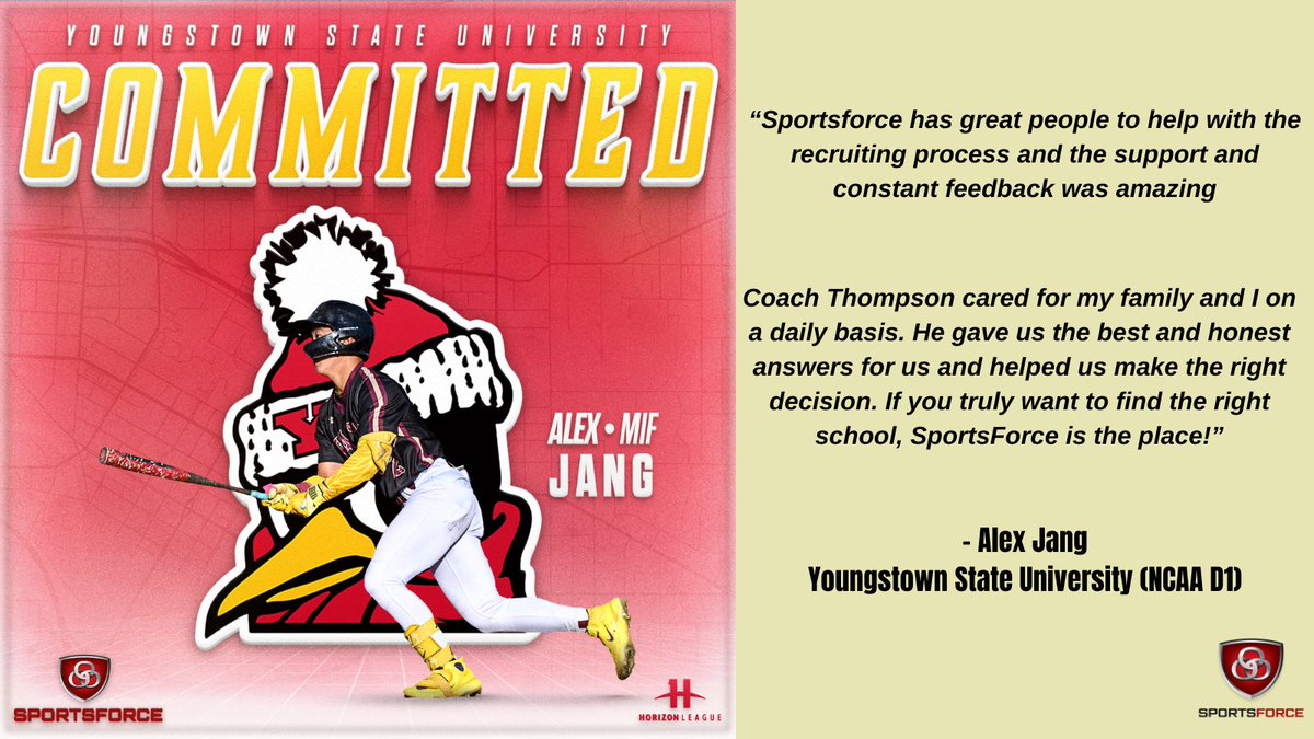 SportsForce Baseball (@sportsforcebb) on Twitter photo 🚨 Dreaming of college baseball but no idea where to start?
Alex Jang '25 (<a href="/alex_jang1/">Alex Jang</a>) trusted the <a href="/SportsForceBB/">SportsForce Baseball</a> process and committed to NCAA D1 Youngstown State! 🐧⚾️ <a href="/YSUBaseball/">YSU Baseball 🐧</a> <a href="/CoachThompsonSF/">Ryan Thompson</a>
Recruiting is tough—you don’t have to do it alone. This is what we do. 💪
📩 🚨 Dreaming of college baseball but no idea where to start?
Alex Jang '25 (<a href="/alex_jang1/">Alex Jang</a>) trusted the <a href="/SportsForceBB/">SportsForce Baseball</a> process and committed to NCAA D1 Youngstown State! 🐧⚾️ <a href="/YSUBaseball/">YSU Baseball 🐧</a> <a href="/CoachThompsonSF/">Ryan Thompson</a>
Recruiting is tough—you don’t have to do it alone. This is what we do. 💪
📩