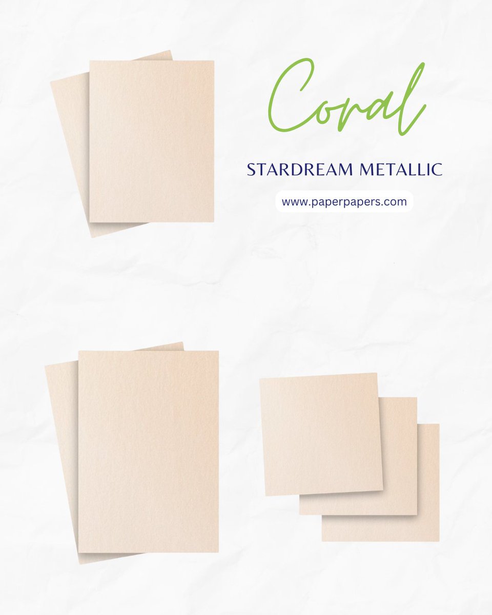paperpapers's tweet image. Love shimmer? Stardream Metallic offers a stunning range of colors—just like this eye-catching Coral! Explore the full collection and find your perfect shade.

Browse Stardream Metallic:
paperpapers.com/shop-by-brand/…

#MetallicPaper #ShimmerPaper #StardreamMetallic #CoralPaper