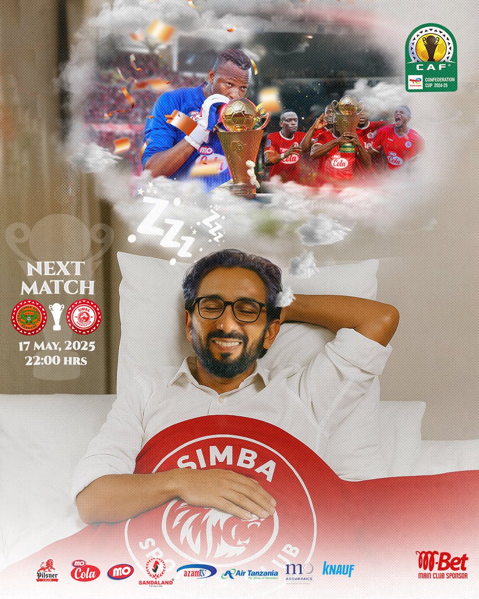 SimbaSCTanzania's tweet photo. Mchezo muhimu wa fainali ya kwanza ya #TotalEnergiesCAFCC #WenyeNchi #NguvuMoja https://t.co/KiW069eWqb