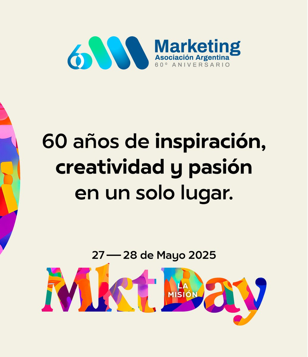AAM (@marketingaamtw) on Twitter photo ✨ ¿Sabías que reuniremos a 60 mujeres y varones, que marcaron huella en el mundo del marketing?
No es casualidad... Son 60 voces, 60 miradas, 60 historias que inspiran…
📧 Comunicate con nosotros y te damos toda la info:
mariano@aam-ar.com
#MarketingDay2025 #AAM60Años #LaMisión ✨ ¿Sabías que reuniremos a 60 mujeres y varones, que marcaron huella en el mundo del marketing?
No es casualidad... Son 60 voces, 60 miradas, 60 historias que inspiran…
📧 Comunicate con nosotros y te damos toda la info:
mariano@aam-ar.com
#MarketingDay2025 #AAM60Años #LaMisión