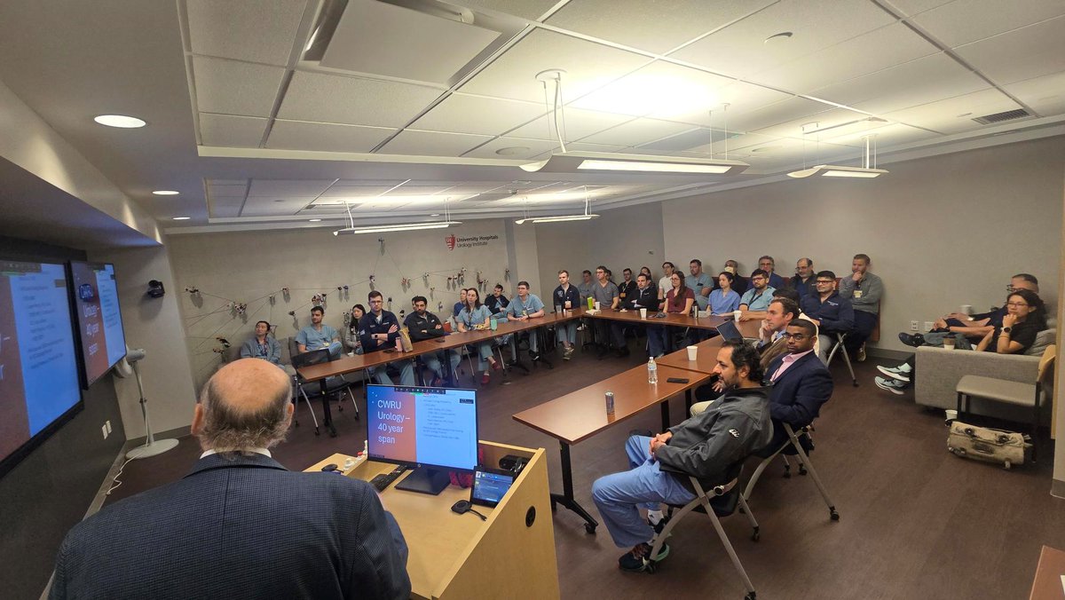 University Hospitals Urology Institute (@caseurology) on Twitter photo A true honor to have <a href="/UHhospitals/">University Hospitals</a> alum Dr. Donald Bodner share "Four Decades in Urology: A Personal and Professional Retrospective" with faculty and residents #uipride #uilegend A true honor to have <a href="/UHhospitals/">University Hospitals</a> alum Dr. Donald Bodner share "Four Decades in Urology: A Personal and Professional Retrospective" with faculty and residents #uipride #uilegend