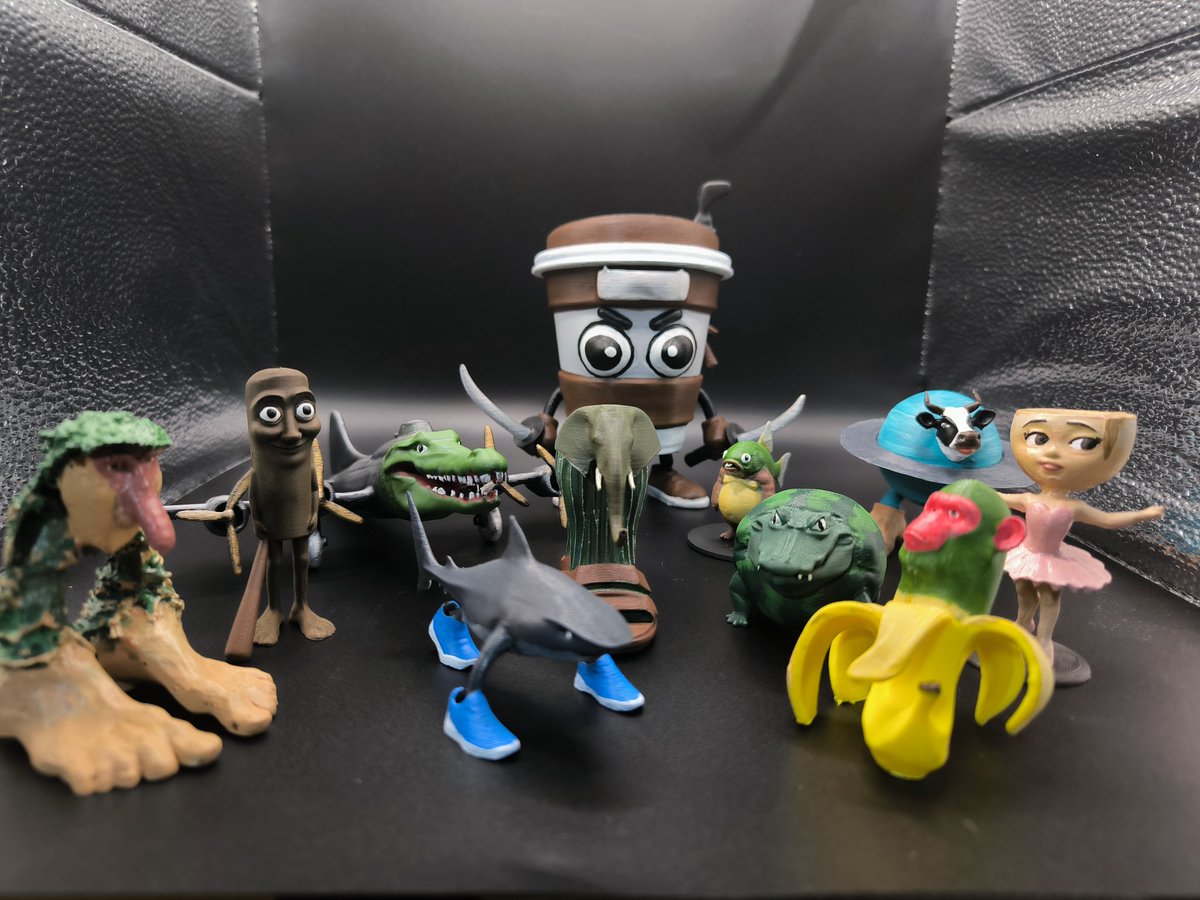 Frikimaniamerch's tweet photo. Todos los Brainrot que hice hasta el momento!!! #Brainrot #coleccion #friki #italianrot #italia https://t.co/kqhnr5UjJM