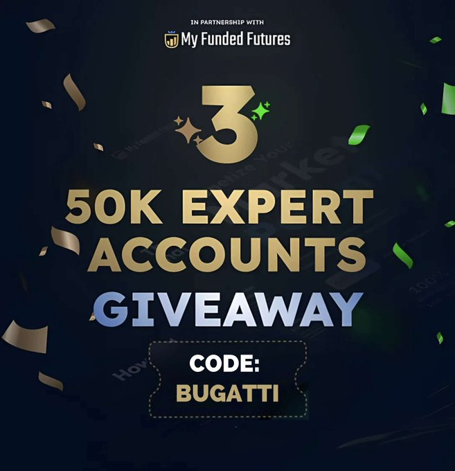 UncleBugatti (@unclebugatti) on Twitter photo 🎁BUGATTI GIVEAWAY🎁
1x50K Expert from MFFU
To enter:
1️⃣Follow: <a href="/MyFundedFutures/">MyFundedFutures</a> <a href="/FabioMFFU/">Fabio M. | MyFundedFutures</a>
2️⃣subscribe to youtube.com/@UncleBugatti
3️⃣Like & retweet word RIPS
4️⃣Tag 2 friends and <a href="/SellingRips/">RIPS</a>
Register below , need email 2 get credit. myfundedfutures.com/?ref=928
📅 Ends 5/23 🎁BUGATTI GIVEAWAY🎁
1x50K Expert from MFFU
To enter:
1️⃣Follow: <a href="/MyFundedFutures/">MyFundedFutures</a> <a href="/FabioMFFU/">Fabio M. | MyFundedFutures</a>
2️⃣subscribe to youtube.com/@UncleBugatti
3️⃣Like & retweet word RIPS
4️⃣Tag 2 friends and <a href="/SellingRips/">RIPS</a>
Register below , need email 2 get credit. myfundedfutures.com/?ref=928
📅 Ends 5/23