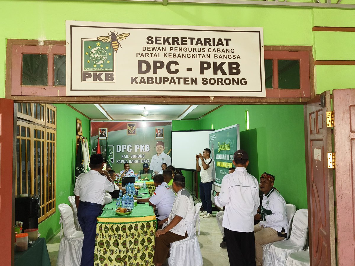 PKB KABUPATEN SORONG!

DPW PKB Papua Barat Daya melaksanakan roadshow politik dengan tema Sosialisasi Hasil Muktamar PKB Tahun 2024 &amp; Kebijakan DPP PKB di DPC PKB Kabupaten Sorong, (4/5/25).

<a href="/cakimiNOW/">A Muhaimin Iskandar</a> <a href="/EmHasanuddin/">M Hasanuddin Wahid</a> <a href="/hanifdhakiri/">MHD</a> <a href="/halimiskandarnu/">ABDUL HALIM ISKANDAR</a>

#SolidUntukMenang #GusMuhaimin