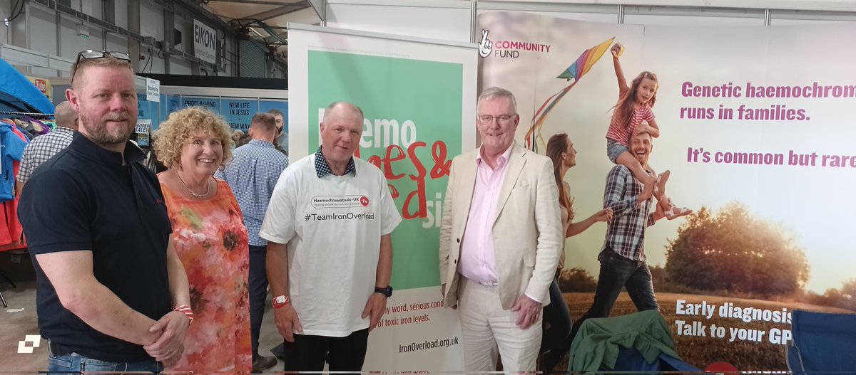 neilirwin's tweet photo. Thanks to @mikenesbittni Health Minister for visiting the @IronOverloadUK stand with volunteers Clare and Finbar for Haemochromatosis awareness https://t.co/MmOV7nMShj