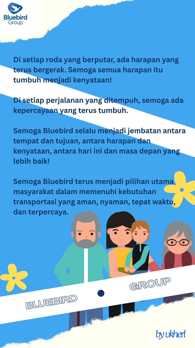 vkherel's tweet photo. @Bluebirdgroup Happy 53rd anniversary Bluebird! @Bluebirdgroup Sudah melewati lebih dari setengah abad ya! Berikut harapan dan cerita berkesan ku dengan bluebird 😊
#Birdmain #53laluDiandelin #53TahunBluebird
yuk ikutan juga^^ @pjhaiurs___ @shintaaa00_ @desyratnaaa https://t.co/2hsTp1STXQ
