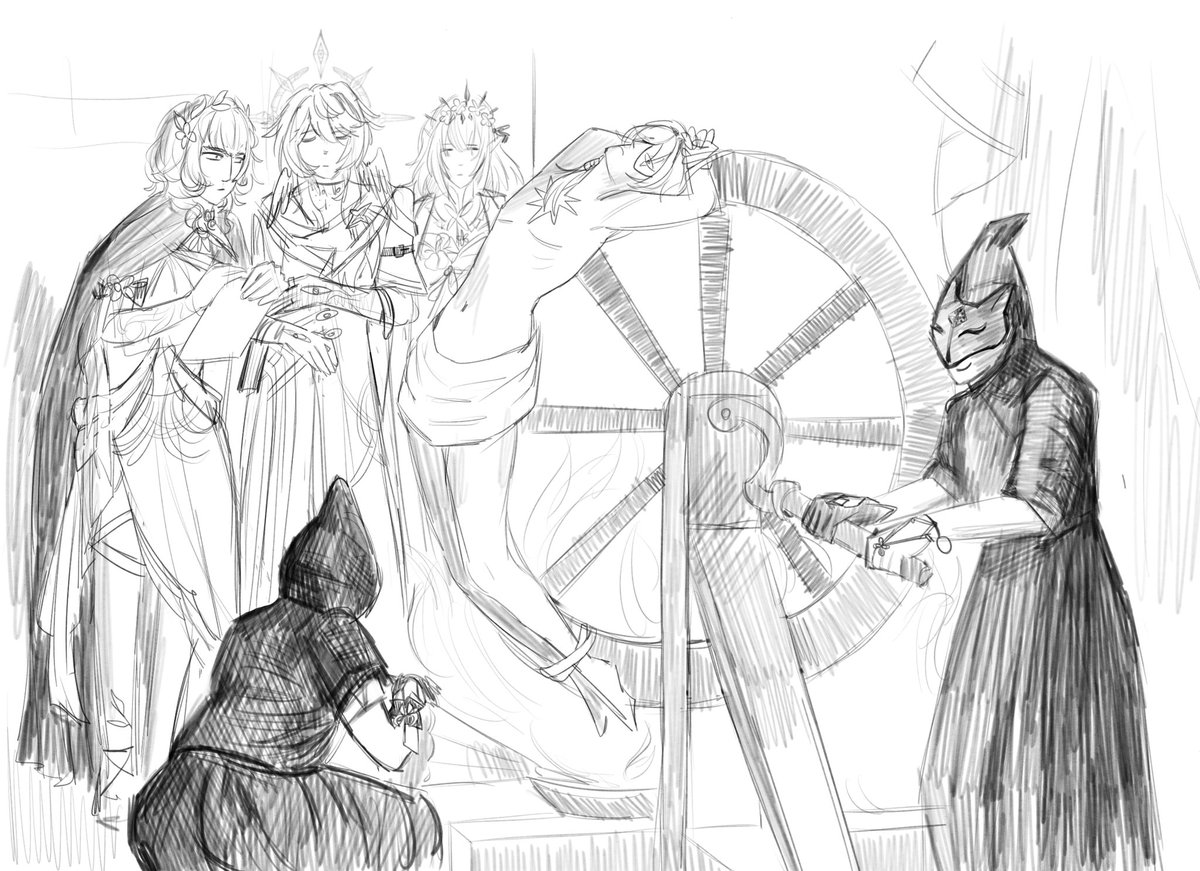 zinculya's tweet image. anaxa getting tortured bc im on 71 pity and out of jades #anaxahsr #countyourdays