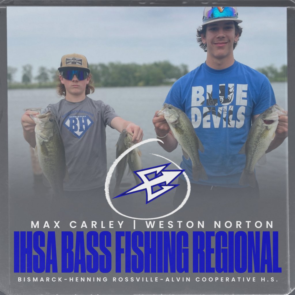 Congratulations to Max Carley and Weston Norton on earning 5th place out of 16 boats in the IHSA Bass Fishing Regional at Lake Bloomington! 🎣

Their performance earned them a spot in the Sectional at Clinton Lake, next Thursday, May 22nd!

Great job boys!