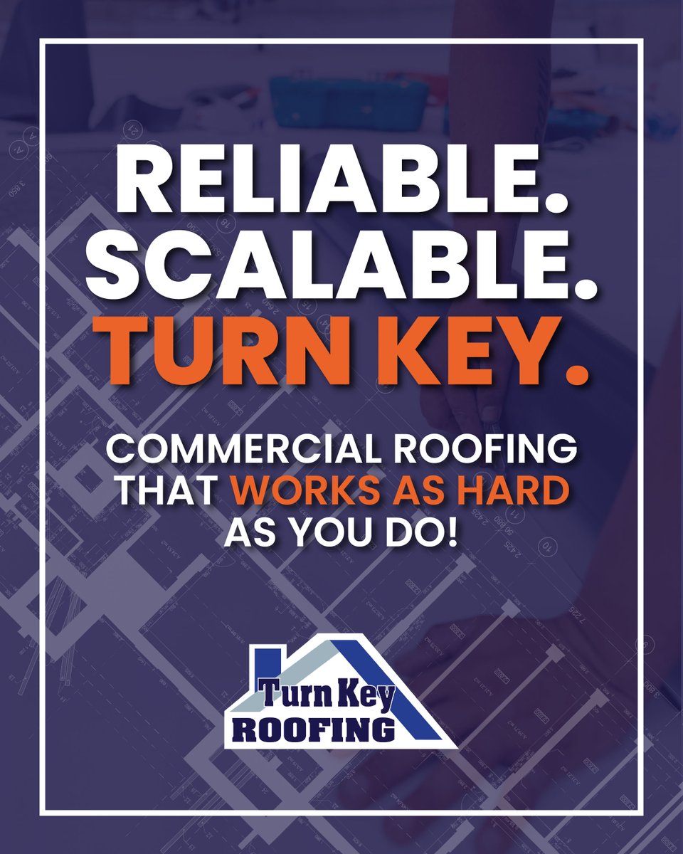 Your business never stops, and neither should your roof. 🏢💼

Turn Key’s commercial roofing solutions are built for reliability, scalability, and long-term performance. Because you need a roof that works just as hard as you do.

TurnKeyRoofing.net

#TurnKeyRoofing #Roofing