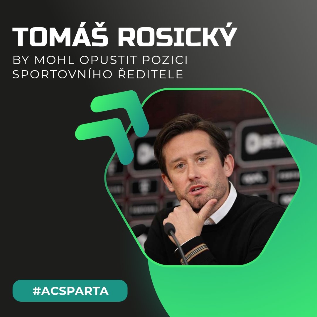 FotbalAktuality's tweet photo. 🚨 Podle informací @spartazpravy se v kuloárech mluví o možném konci Tomáše Rosického na pozici sportovního ředitele Sparty! 👀❌️
Měl by zůstat, nebo předat funkci někomu jinému? 🧐💬
#TomasRosicky #ACSpartaPraha #ChanceLiga https://t.co/RGOZv72eyK