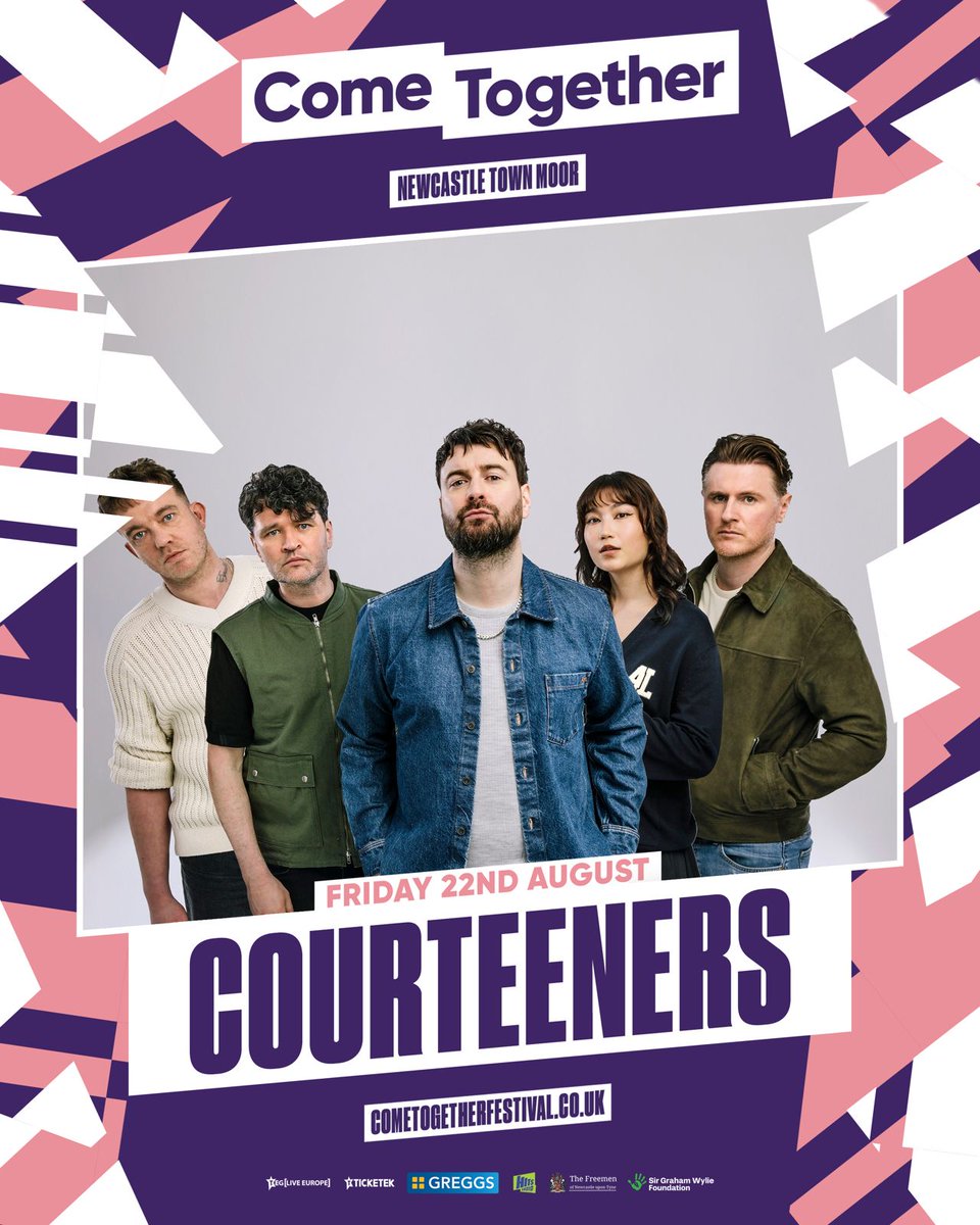 Courteeners (@thecourteeners) on Twitter photo Due to circumstances beyond our control our show with <a href="/KingsOfLeon/">Kings Of Leon</a> at Newcastle Town Moor will now take place on Friday 22nd August 2025. We’re sorry for any inconvenience caused by this date change. All tickets remain valid. For more info & tickets visit cometogetherfestival.co.uk Due to circumstances beyond our control our show with <a href="/KingsOfLeon/">Kings Of Leon</a> at Newcastle Town Moor will now take place on Friday 22nd August 2025. We’re sorry for any inconvenience caused by this date change. All tickets remain valid. For more info & tickets visit cometogetherfestival.co.uk